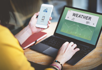 Weather Report Data Meteorology Concept