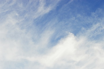 Obraz premium White cloud and blue sky