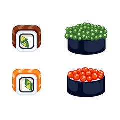 Sushi food vector illustration.