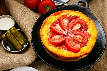Chicago Style Deep Dish Cheese Pizza