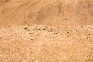 A barron planet surface like mars or desert rocky dunes.