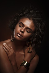 Obraz premium Fashion Beauty Girl. Gorgeous Woman Portrait. Stylish Haircut an