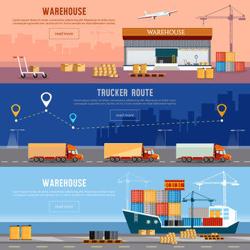 Global logistics. Cargo transportation freighter