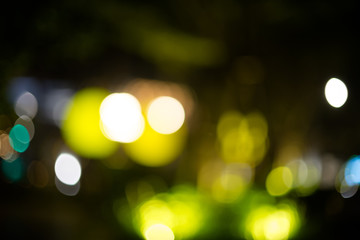 Blurred Light of street market