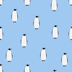 Cute penguin seamless