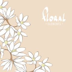 Romantic floral background