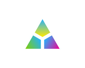 Fototapeta premium Initial Letter Y Gradient TriangleLogo Design Element