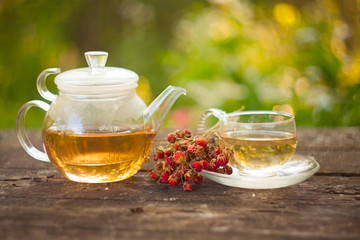 green tea in beautiful cup