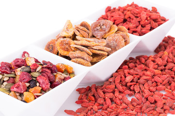 Dried fruits and berries