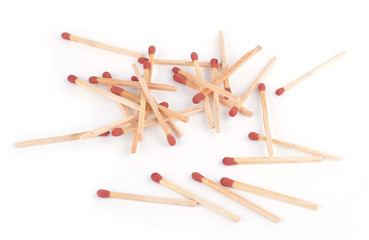 Match isolated on white background.