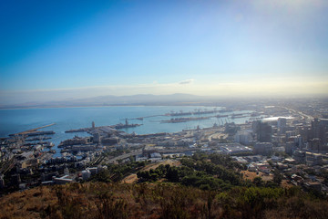 Obraz premium Amazing nature of Cape Town, South Africa. View on Table Mountain