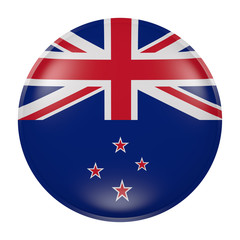 New Zealand button on white background