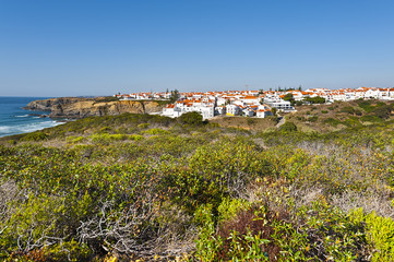 Obraz premium City on the Rocky Coast