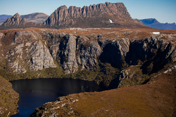 Cradle Mountain Aerial, Tasmania, Australia