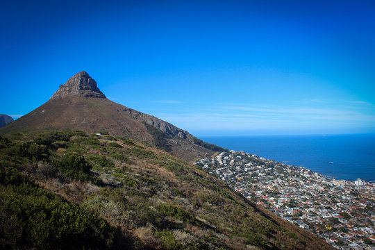 View on Lion's Head mount, Cape Town, South Africa