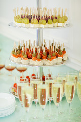 bar buffet wedding ceremony