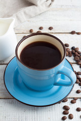americano coffee on a white background