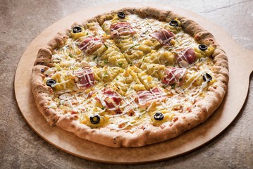 sweet potato pizza on plate