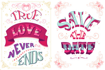 True love never ends. Save the date.