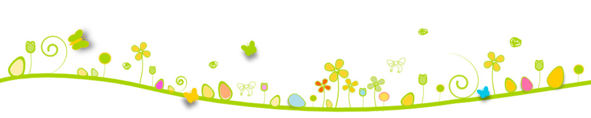 Oster Wiese Fröhlich Banner Band Bunt Grün Welle Hintergrund