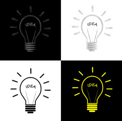 Idea creativity conceptual vector illustration