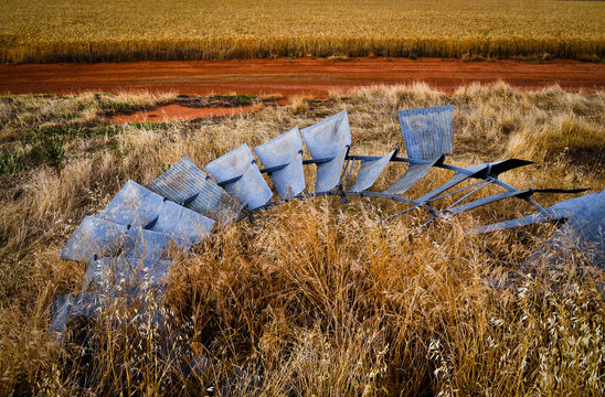 Old Fallen Windmill Rural Australia