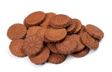 Heap of chocolate cookies