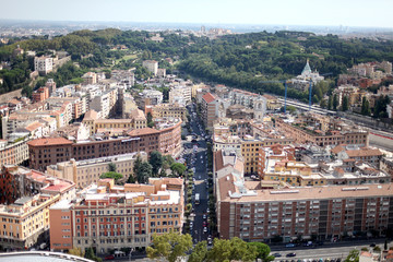 Fototapeta premium View of Rome from the Vatican