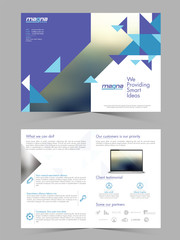 Professional Four Pages Business Brochure Set.