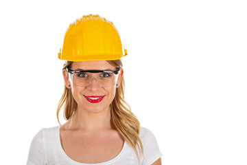 Attractive female engineer