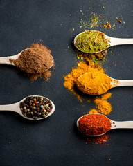 Herbs and spices background
