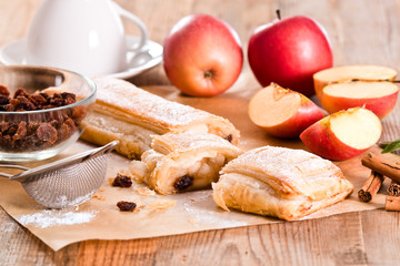Apple strudel. 