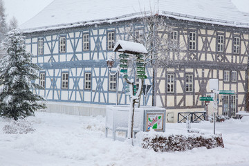 Fototapeta premium Güntersberge im Winter