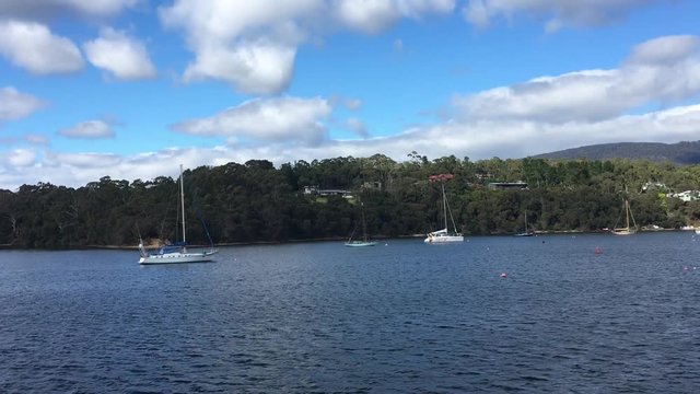  Kettering harbour with yachts and fishing vessels