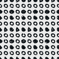 Hand-drawn geometric seamless pattern