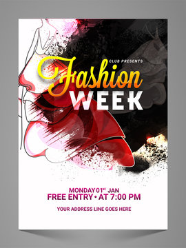 Fashion Show Poster Template Stock Illustration - Download Image