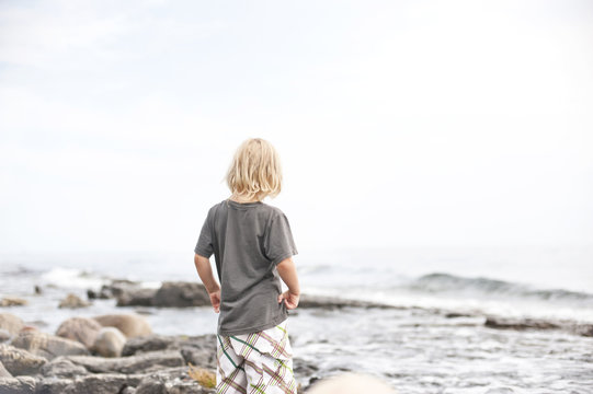 Boy on beach