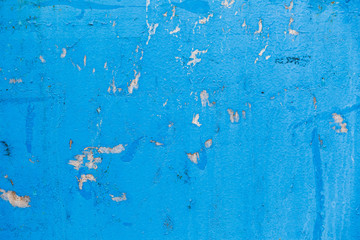 Blue scratched metal texture background