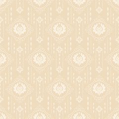Interior art. Wallpaper in cream color