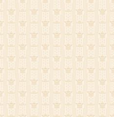 Interior design. Wallpaper in cream color