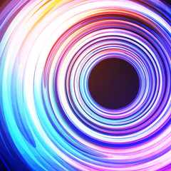 Techno Geometric Vector Curve Modern Science Abstract Background