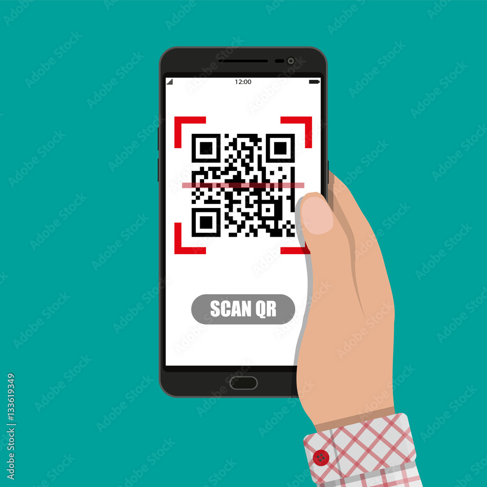 Poster scan qr code to mobile phone