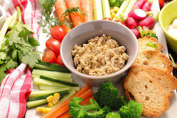 vegetable and dip