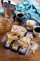 Portion of cake