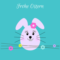 Osterhase - Frohe Ostern - Vektor Grafik