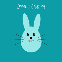 Osterhase - Frohe Ostern - Vektor Grafik