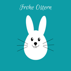 Obraz premium Osterhase - Frohe Ostern - Vektor Grafik