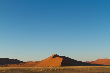 Fototapeta na wymiar Sunrise dunes, Sossusvlei, Namib Desert, Namibia, Africa