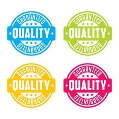 Colorful Guaranteed Quality Stamp Labels