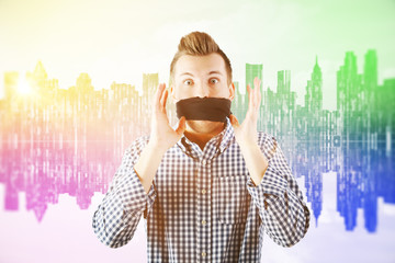 No freedom of speech